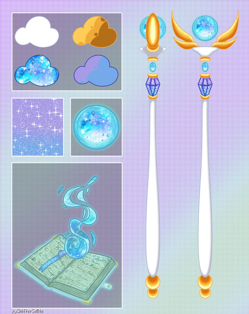 Staff/Magic Book